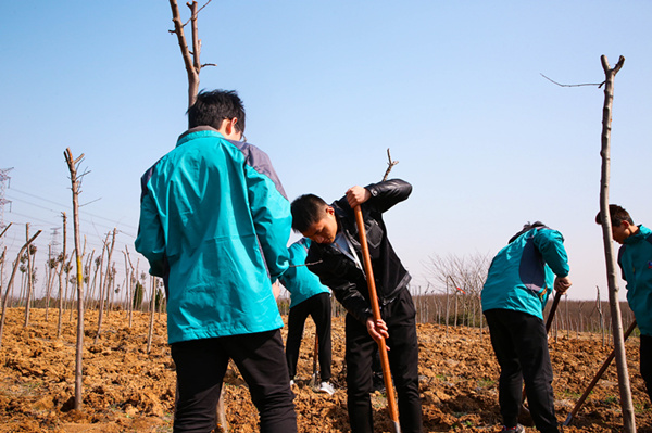 “攜手植樹(shù)，共創(chuàng)藍(lán)天”丨南京新華師生共筑新華育才林